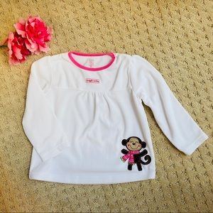 Carter’s ‘snuggle monkey’ Fleece Pajama Top (4T)